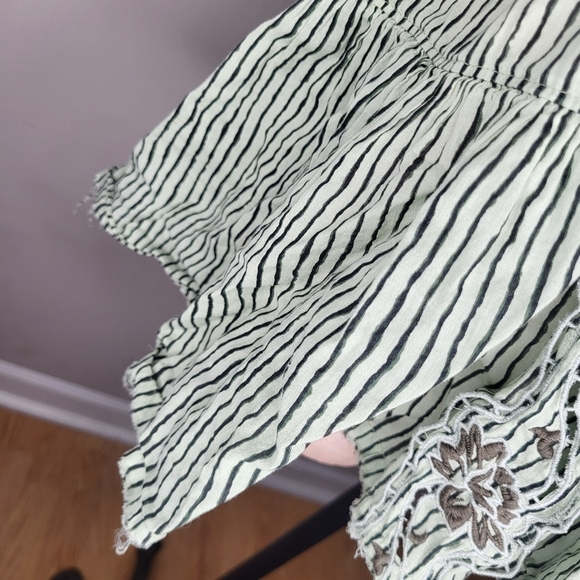 Free People Women's Size Medium Another Day Balloon Sleeve Boho Cotton - Picture 4 of 10